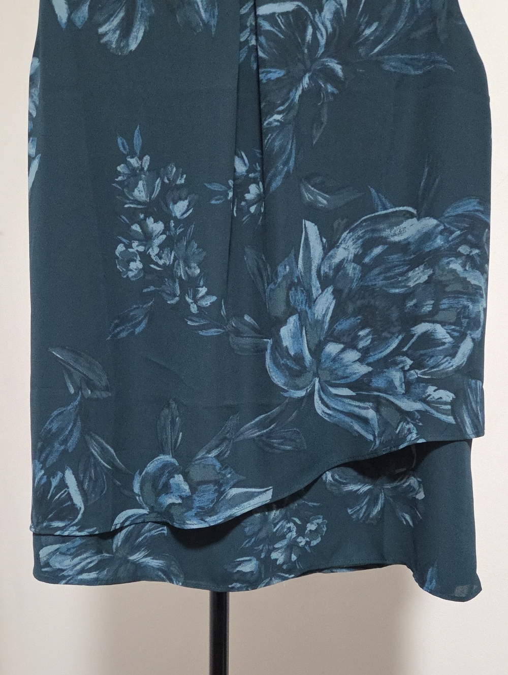 Nwt Reitmans Dark Teal Floral Layered Chemise - Picture 4 of 8